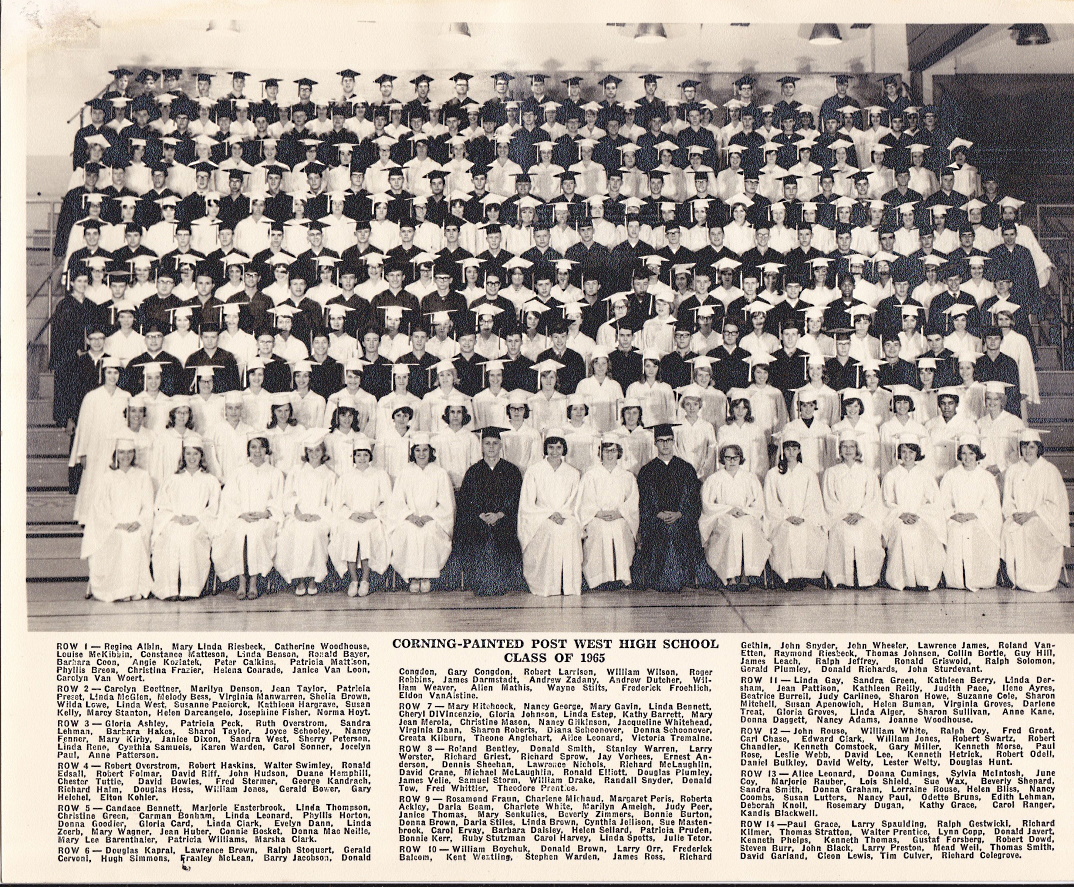 1965 Graduation Picture of whole class